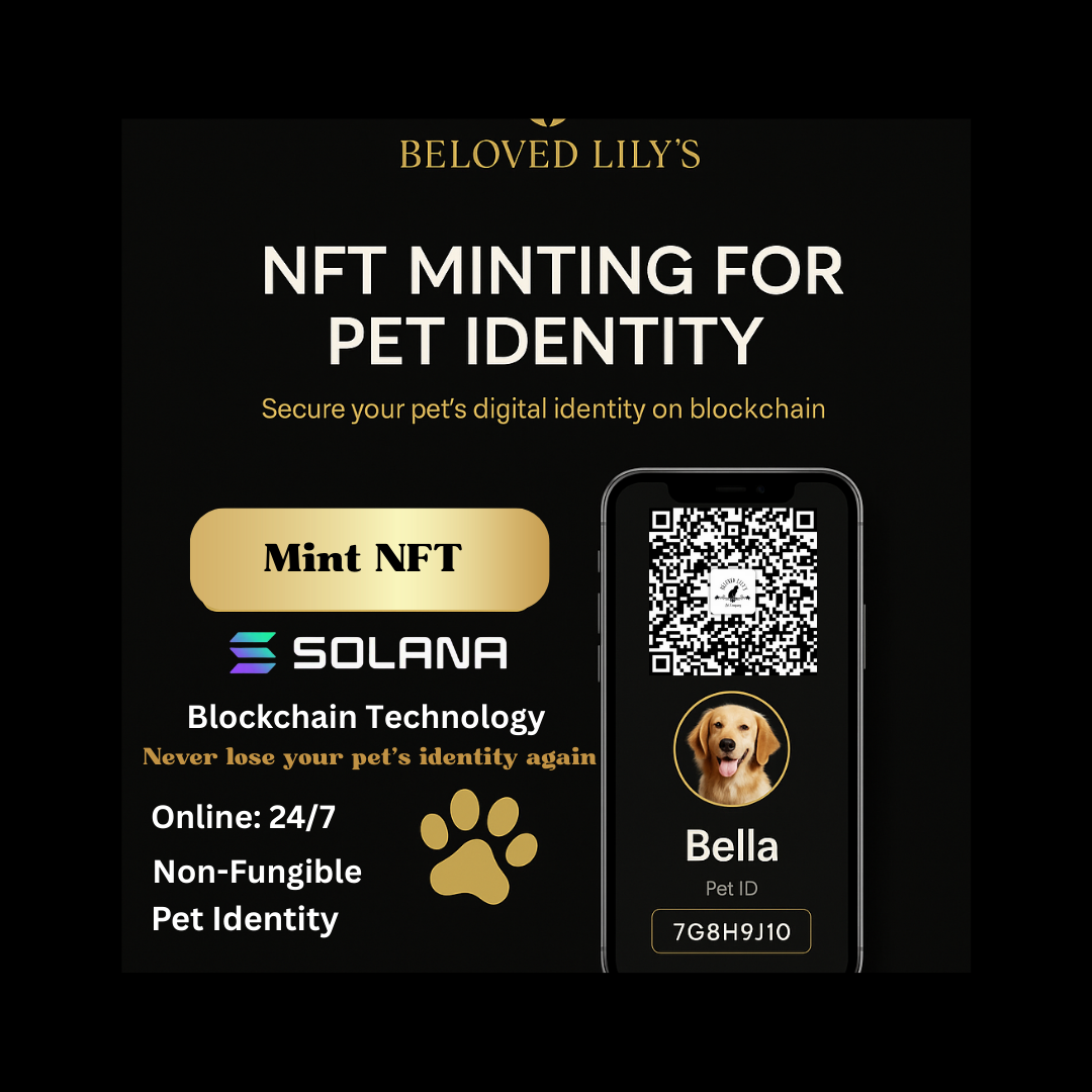 Verified Ownership — Blockchain technology ensures your pet’s identity is tamper-proof.