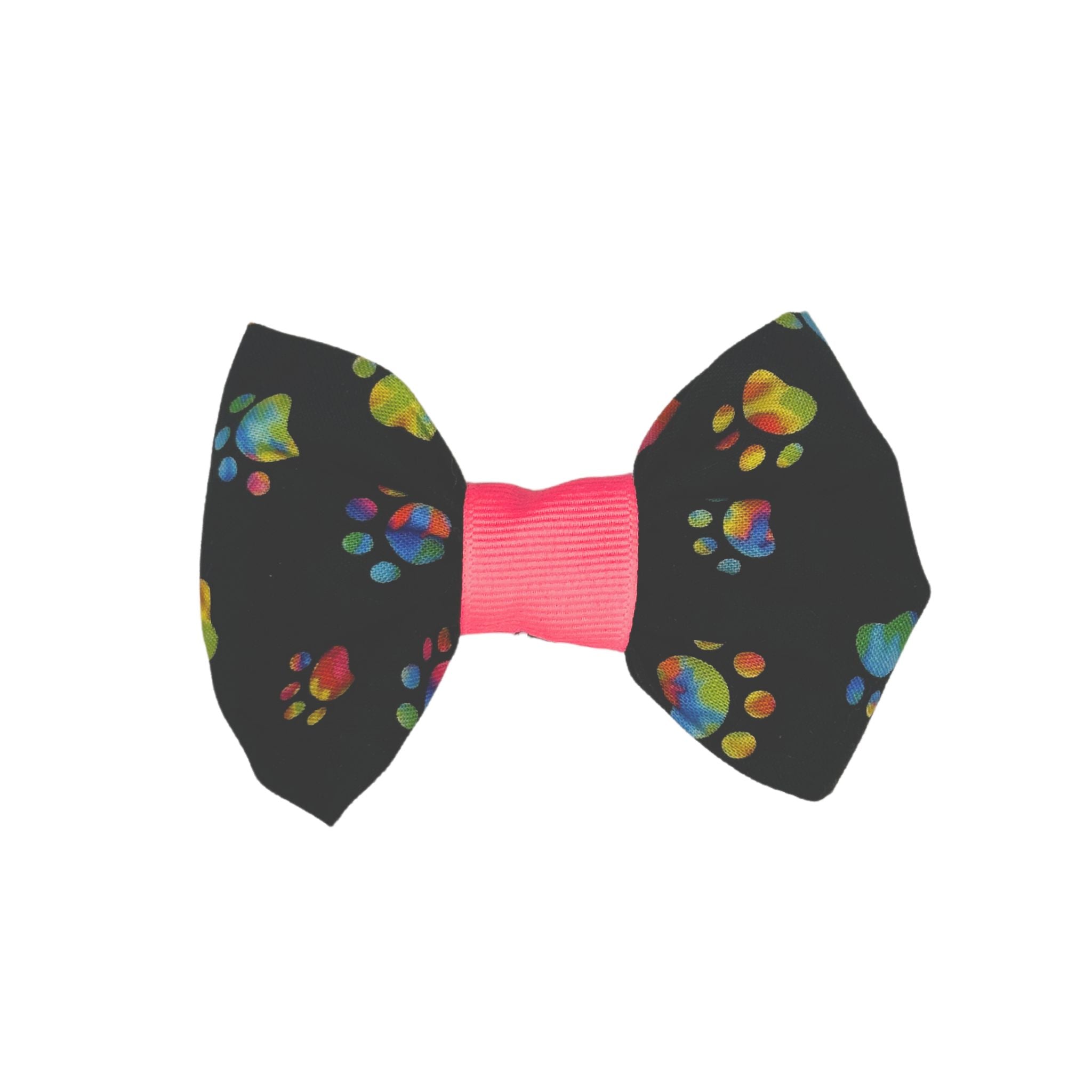 Cat Collar Bow: Kitty Paw Cat Collar Bow, easily attaches to cats collar.