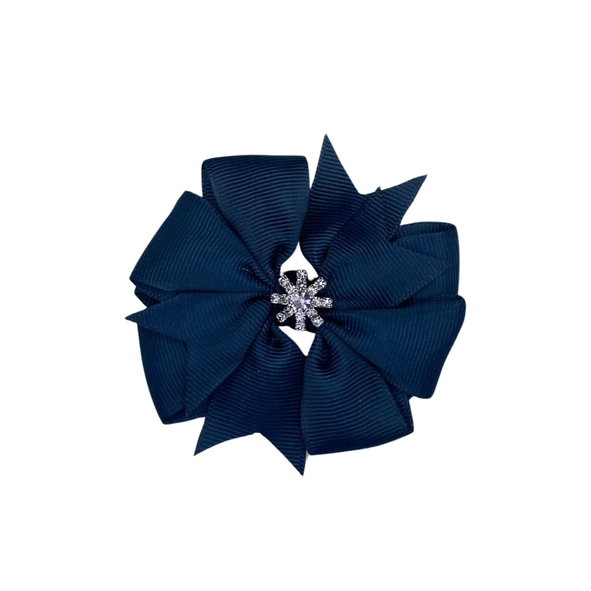 Dog Collar Bow: Blueberry Gem Dog Collar Bow.