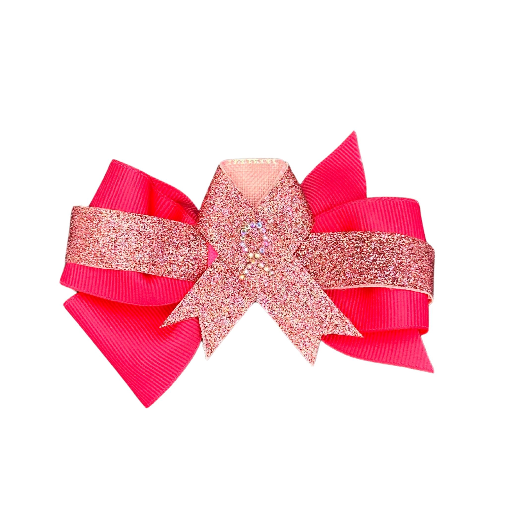 Dog Collar Bow: Breast Cancer Awareness dog collar bow