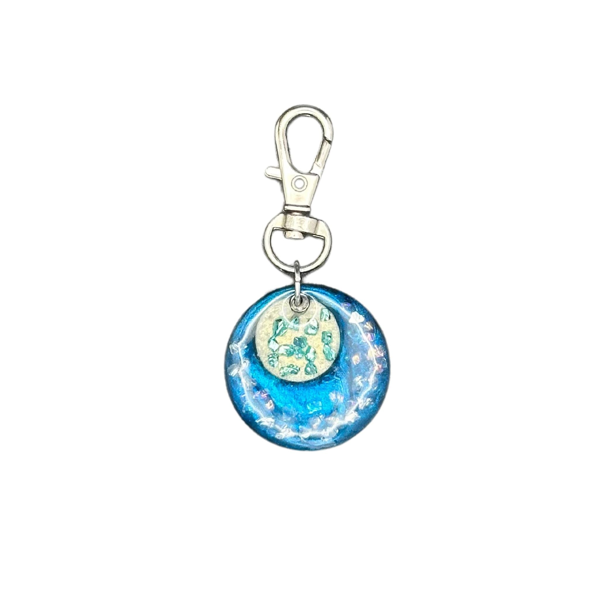 Pet ID Tag: Blue ocean array smart QR pet id tag, for Cats and Dogs
