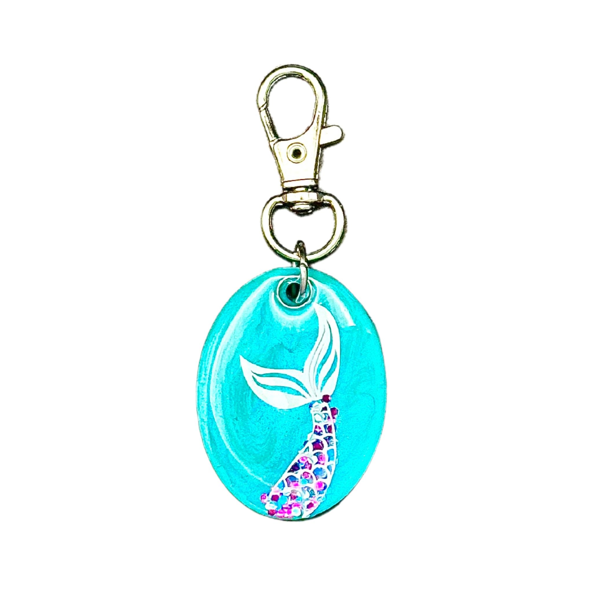 Pet ID Tag: Mermaid Tail Smart QR Pet ID Tag for Dogs and Cats.