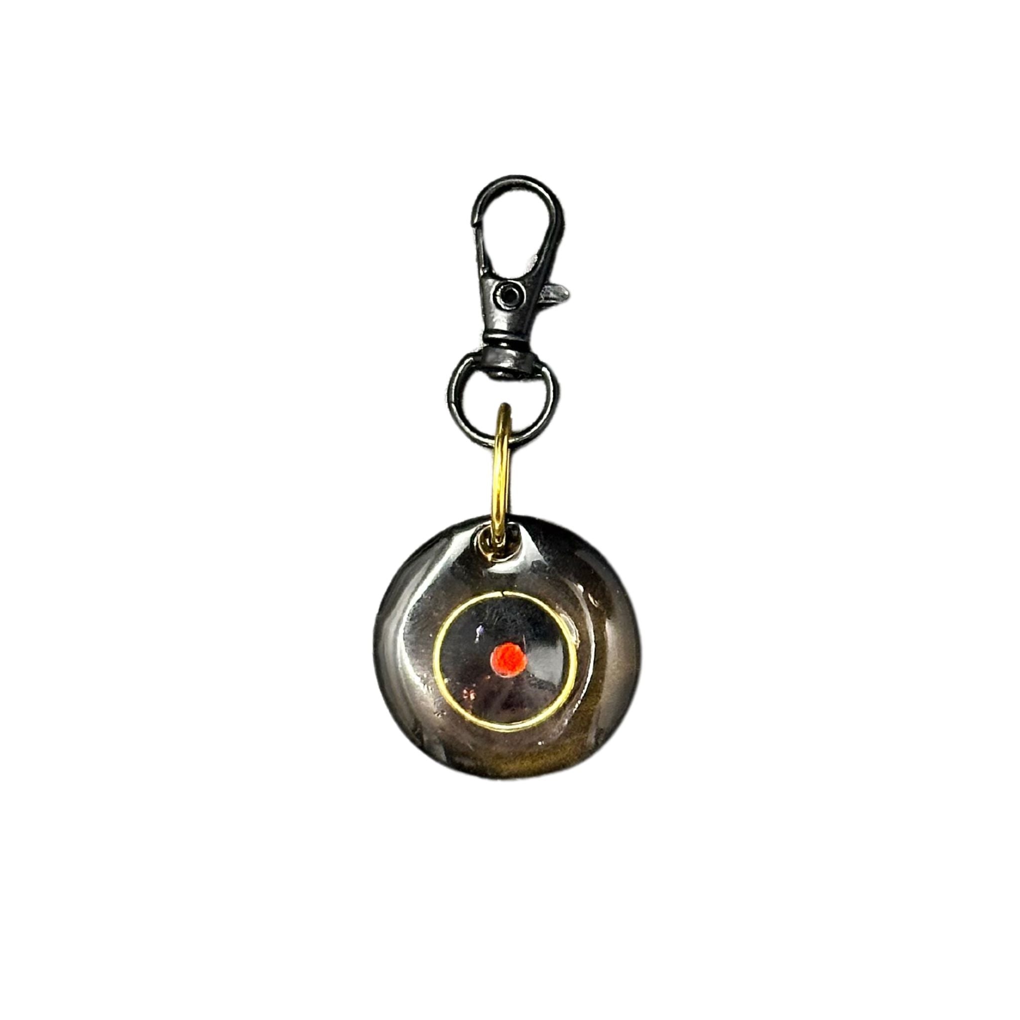 Pet ID Tag: Red-Eyed circle smart QR pet id tag, for cats and dogs 