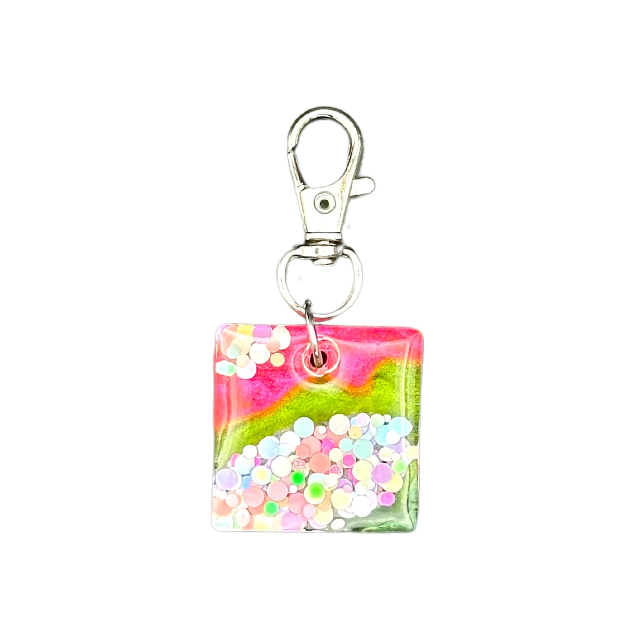 Pet ID Tag: Spring Fun Smart QR Pet ID Tag for Dogs and Cats, linked to Free Pet Profile.