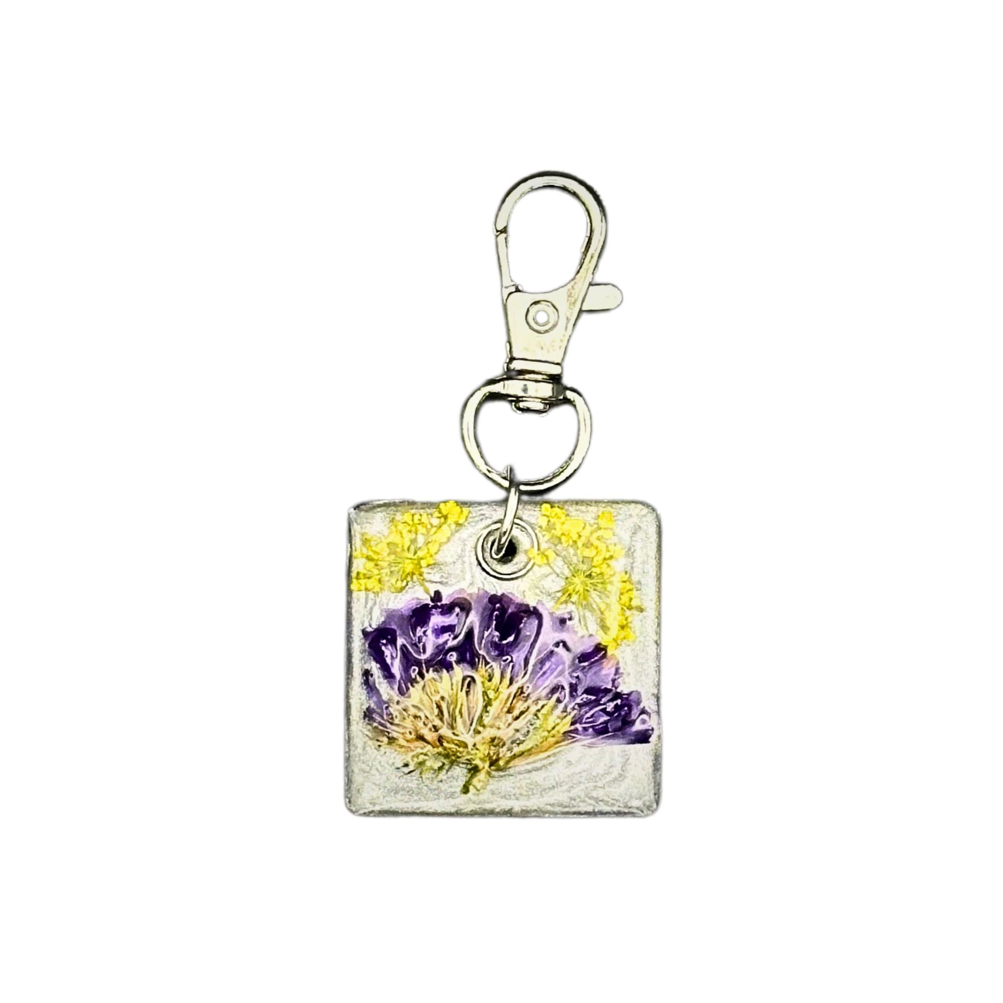 Pet ID Tag: Wild Flower Smart QR Pet ID Tag for Dogs and Cats, linked to free pet profile.