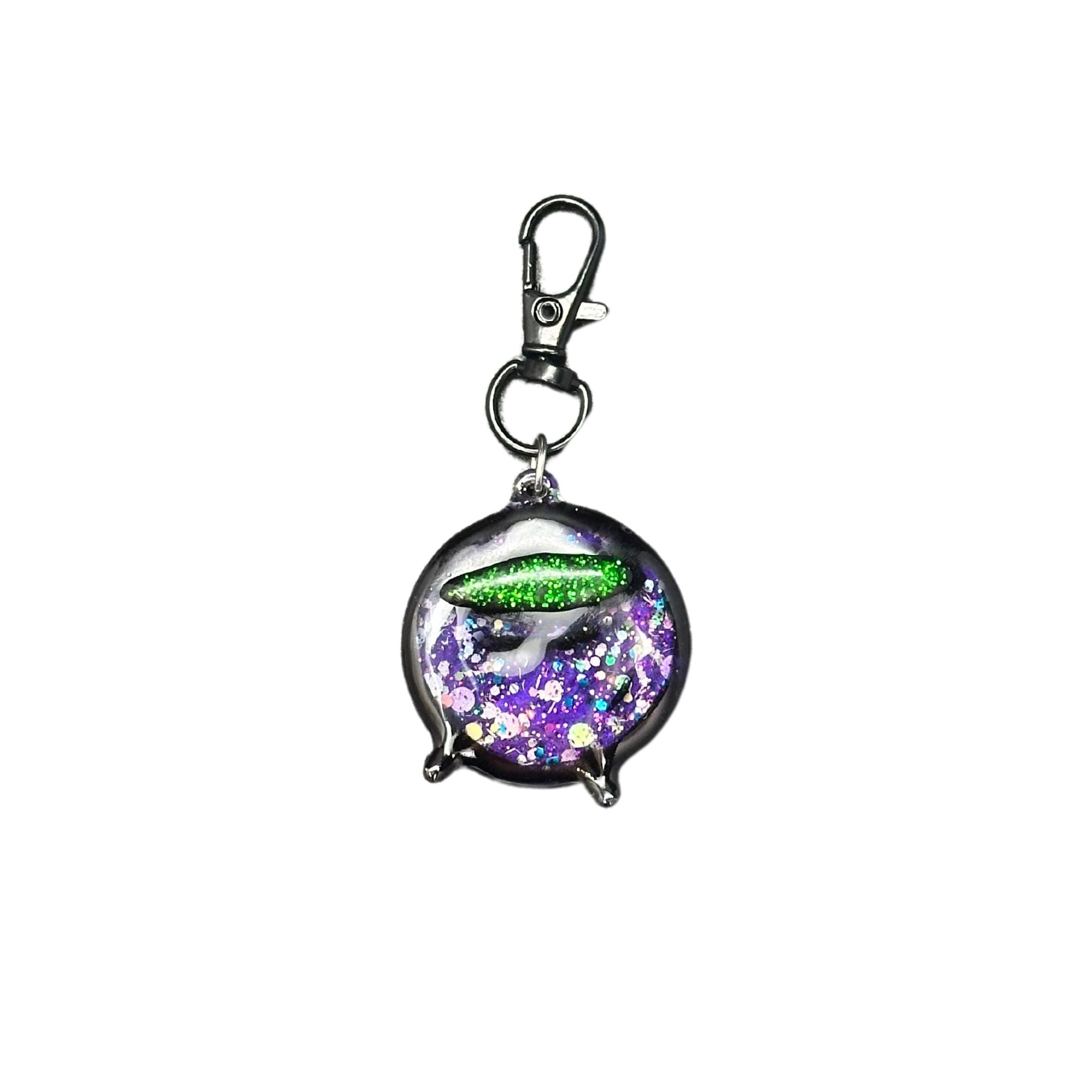 Pet ID Tag: Witch pot smart QR pet id tag for cats and dogs